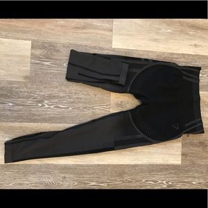 Gymshark geo seamless leggings size small in black